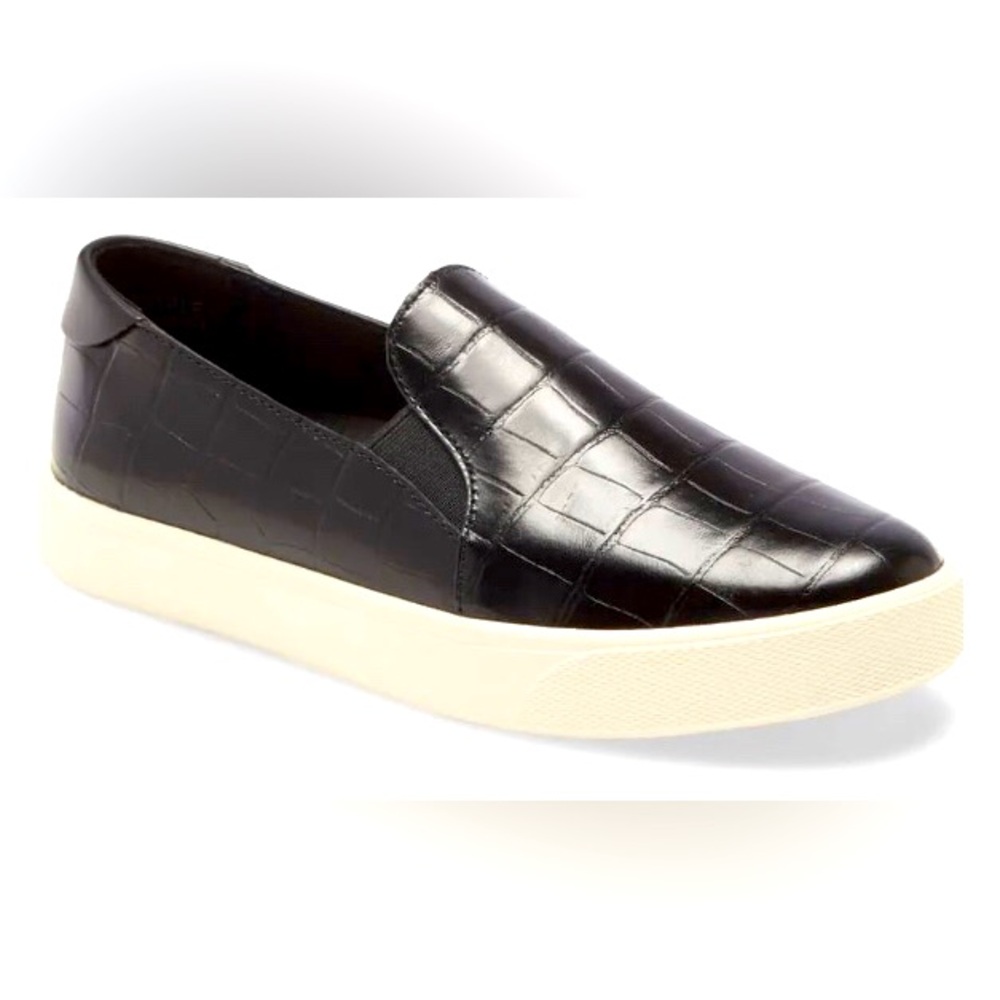 Cole Haan Grandpro Spectator Series Slip On Leather Sneakers 7.5 Black Casual